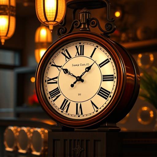 A clock showing the time for a special jazz night