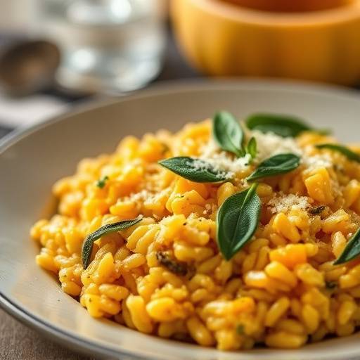 Butternut Squash Risotto with sage and parmesan