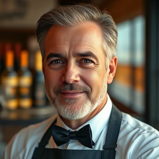 Headshot of Jean-Pierre Dubois, sommelier at The Golden Spoon